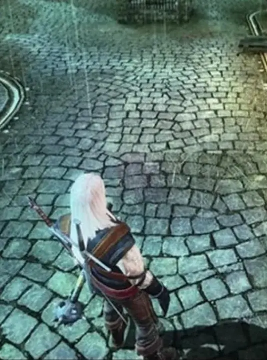Дико раздражает в The Witcher 1, что мостовая уложена без какого-то реального узора.
На первый взгляд кажется, что это что-то вроде сегментной арочной кладки, но на самом деле это не так | Сетка — социальная сеть от hh.ru