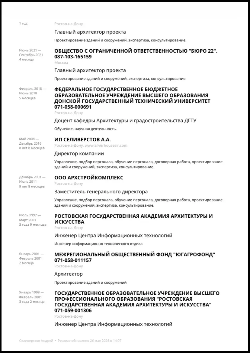 Мое резюме на HH.ru | Сетка — социальная сеть от hh.ru