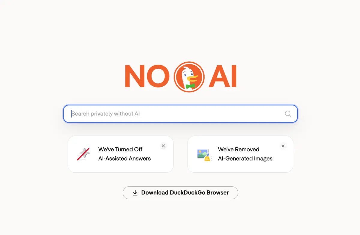 AI-детокс от Duckduckgo | Сетка — социальная сеть от hh.ru