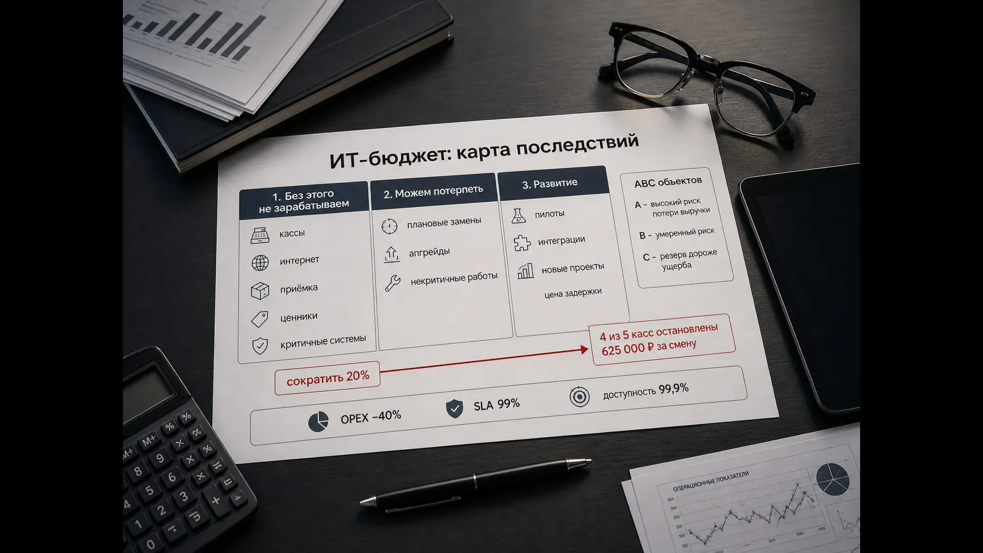 Самый слабый ответ финансам - «нельзя срезать». Самый сильный - «срезайте, но вот что это будет стоить».
Второй работает только если у CIO не список расходов, а карта последствий | Сетка — социальная сеть от hh.ru