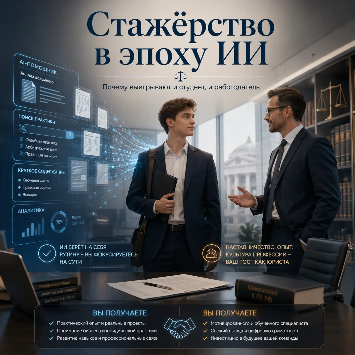 Стажёрство как ответ на эпоху ИИ. | Сетка — социальная сеть от hh.ru