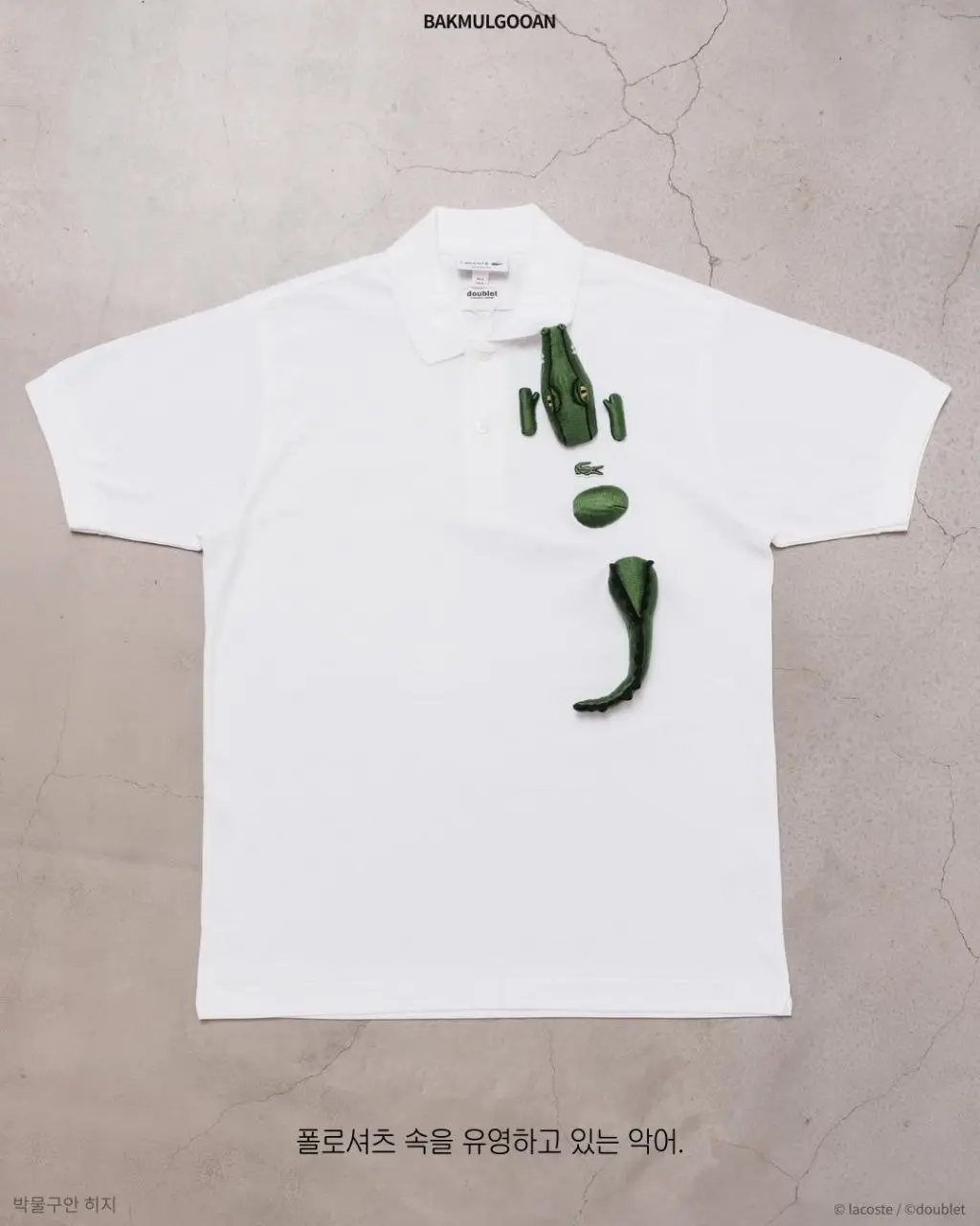 Lacoste выпустил поло на стероидах — с гигантским крокодилом. Это коллаба с японским брендом Doublet. Новинка очень лимитированная и вероятно разойдётся по коллекционерам | Сетка — социальная сеть от hh.ru