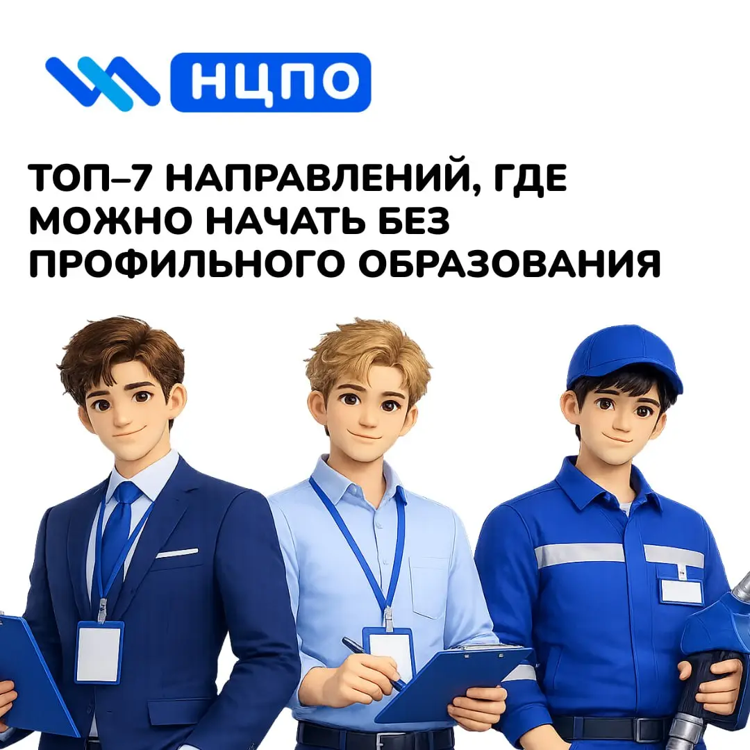 🎯 ТОП–7 направлений, где можно начать без профильного образования
Сегодня многие работодатели смотрят на обучаемость, ответственность и готовность работать | Сетка — социальная сеть от hh.ru