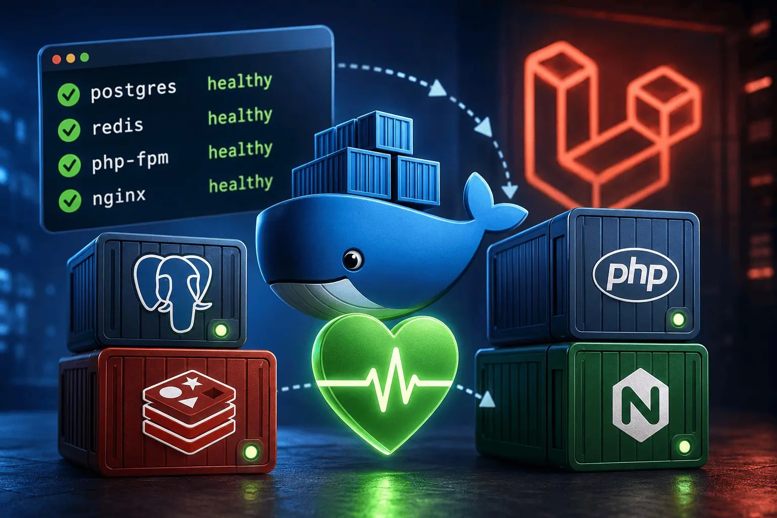 Healthchecks в Docker Compose для Laravel: как сделать так, чтобы сервисы запускались в правильном порядке
Разобрал, как настроить healthchecks в Docker Compose для Laravel, чтобы сервисы запускались ... | Сетка — социальная сеть от hh.ru