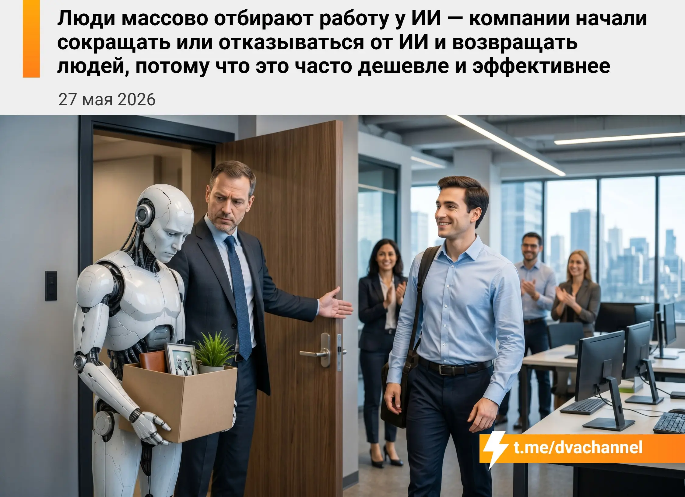 Люди массово отжимают работу обратно у ИИ — компании начали сокращать нейронки или вообще отказываться от них, возвращая живых сотрудников: оказалось, что человек часто обходится дешевле и работает эф... | Сетка — социальная сеть от hh.ru