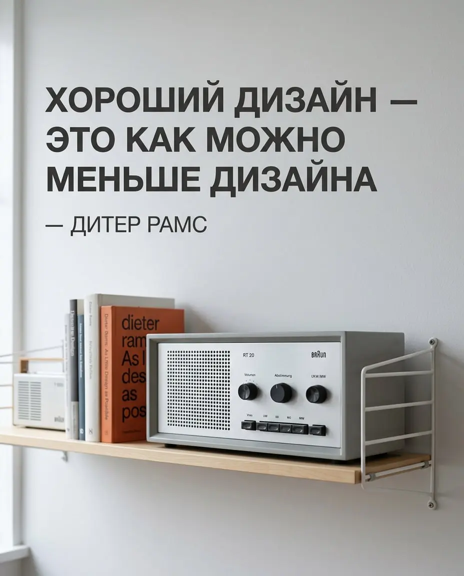 «Хороший дизайн — это как можно меньше дизайна»
— Дитер Рамс
Очень люблю эту мысль | Сетка — социальная сеть от hh.ru