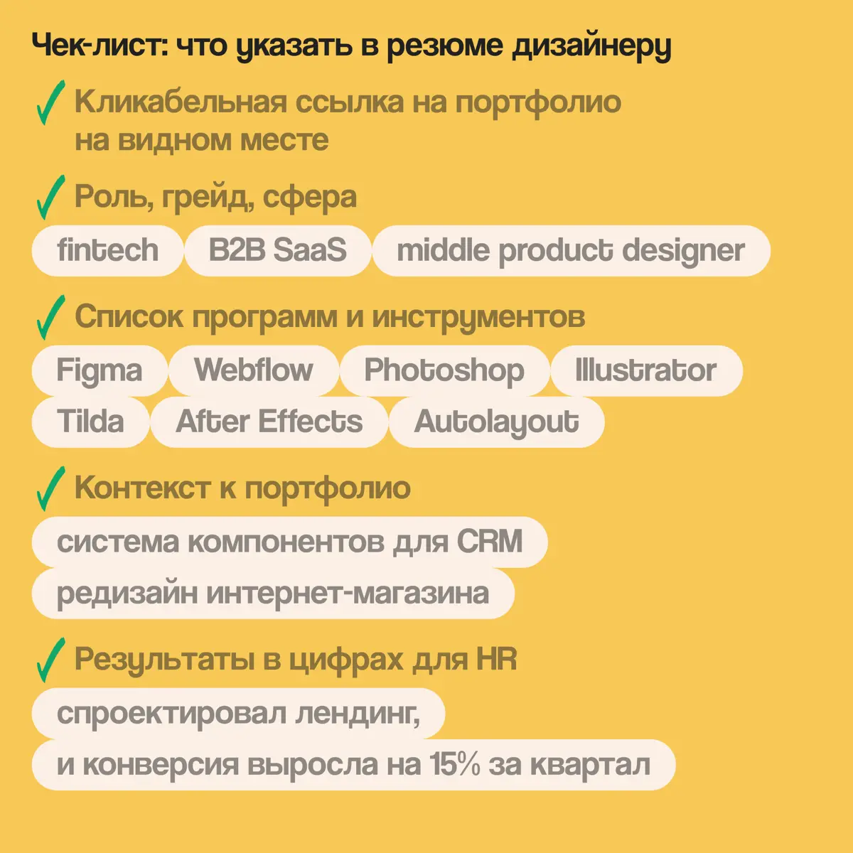 Правда ли, что портфолио в дизайне важнее резюме? | Сетка — социальная сеть от hh.ru