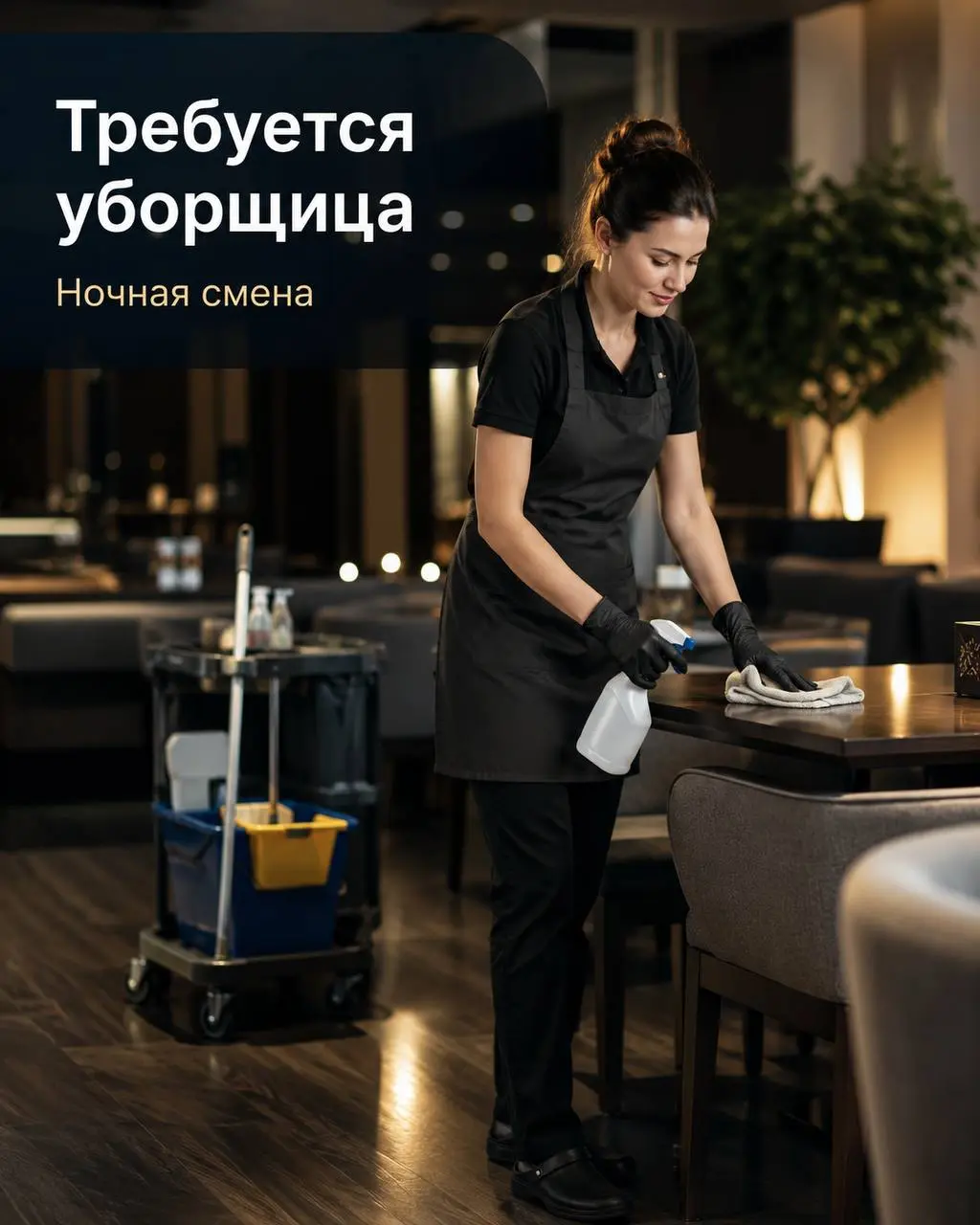 УБОРЩИЦА (смены с 19:00 и до 06:00)
От 4 000₽/смена + премии
AUF
• Москва, м | Сетка — социальная сеть от hh.ru