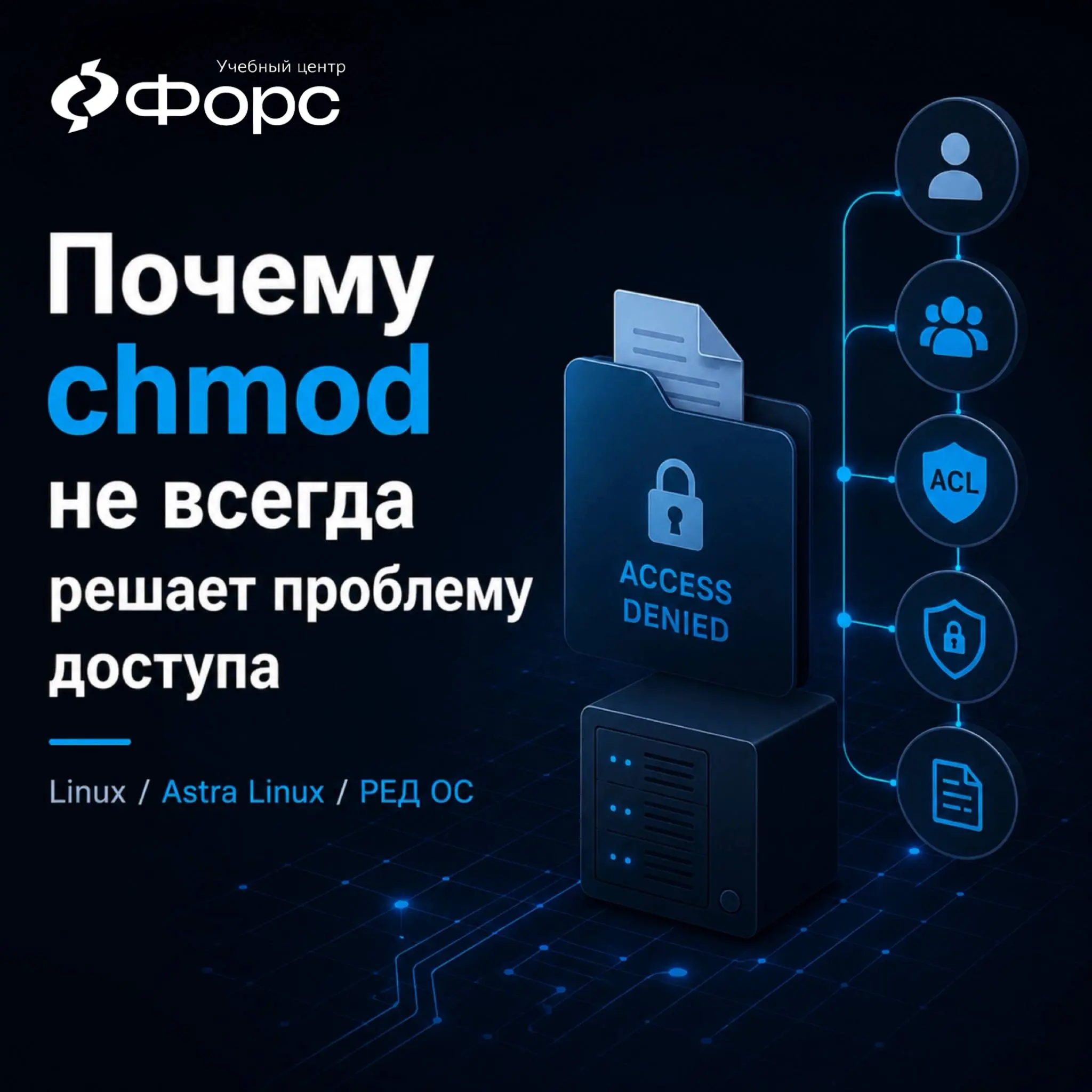 🛠️ Сервис не может прочитать файл. Первая реакция администратора: «Добавим права через chmod».
Иногда это сработает. Но проблема доступа не всегда находится в трёх буквах rwx | Сетка — социальная сеть от hh.ru
