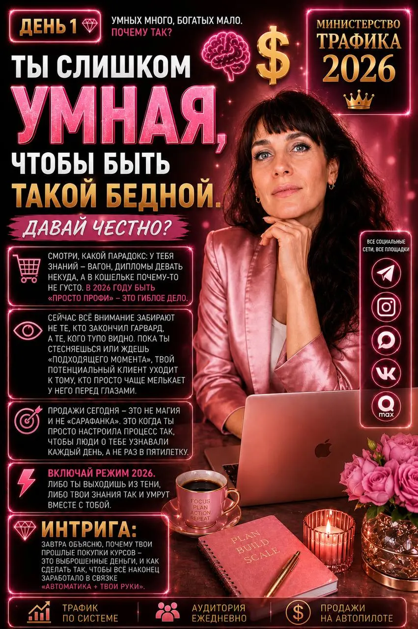 Ты слишком умная, чтобы быть такой бедной. Давай честно? 🧠💸
Смотри, какой парадокс: у тебя знаний — вагон, дипломы девать некуда, а в кошельке почему-то не густо | Сетка — социальная сеть от hh.ru
