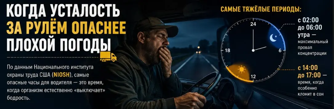 ⏰ Самые тяжёлые периоды:
• с 02:00 до 06:00 утра — максимальный провал концентрации;
• с 14:00 до 17:00 — время, когда особенно клонит в сон | Сетка — социальная сеть от hh.ru