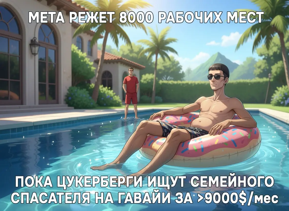 Ну почти вакансия мечты:
Цукерберг ищет семейного спасателя на свой частный гавайский пляж/бассейн почти за 9 тыс долларов.
Есть только один маааленький нюанс | Сетка — социальная сеть от hh.ru