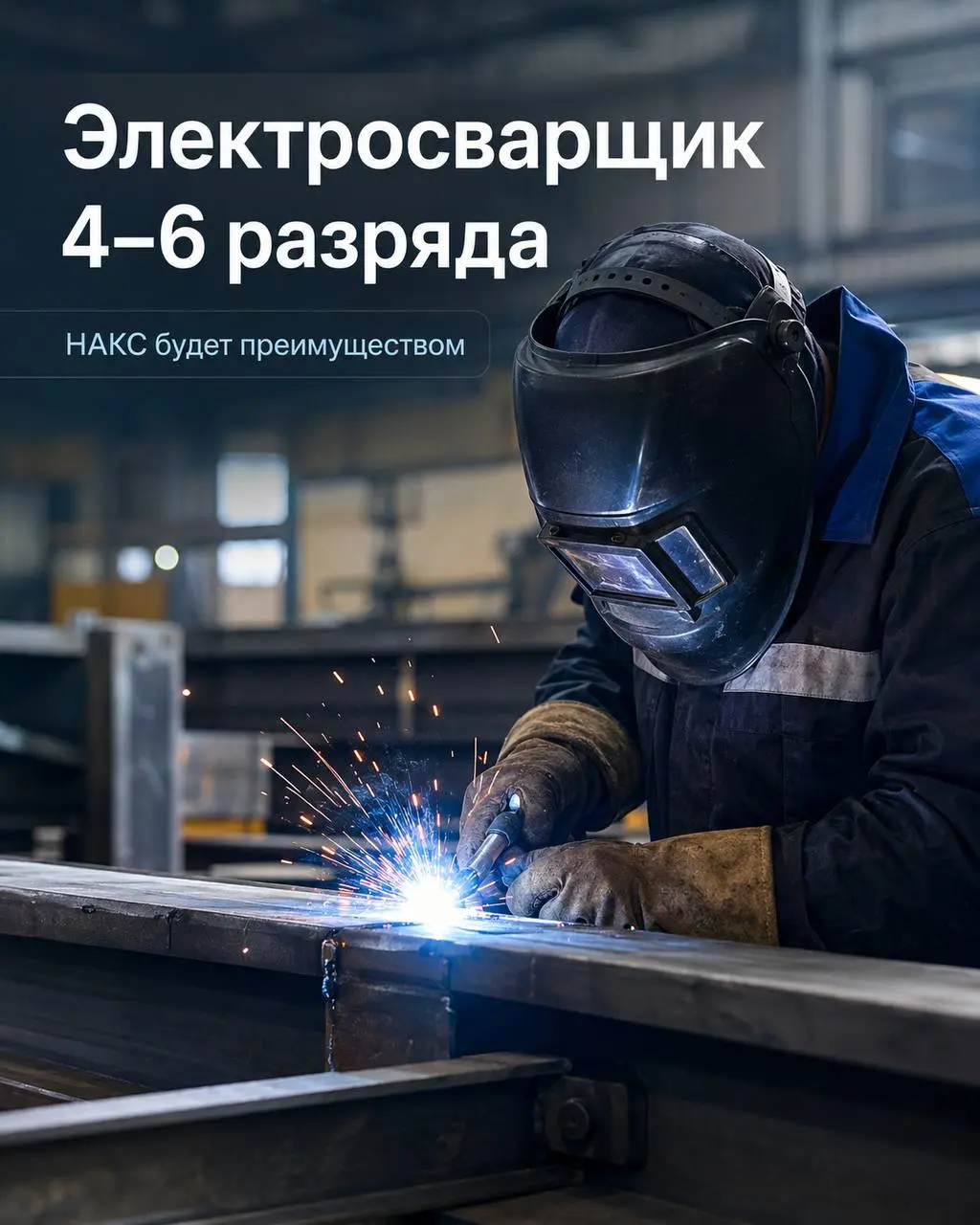 ЭЛЕКТРОСВАРЩИК (ВАХТА)
160 000₽ - 450 000₽
Челябинский завод металлоконструкций
• Челябинск
• Производство
• +79128988069
Полное описание вакансии размещено в Телеграм и Макс | Сетка — социальная сеть от hh.ru