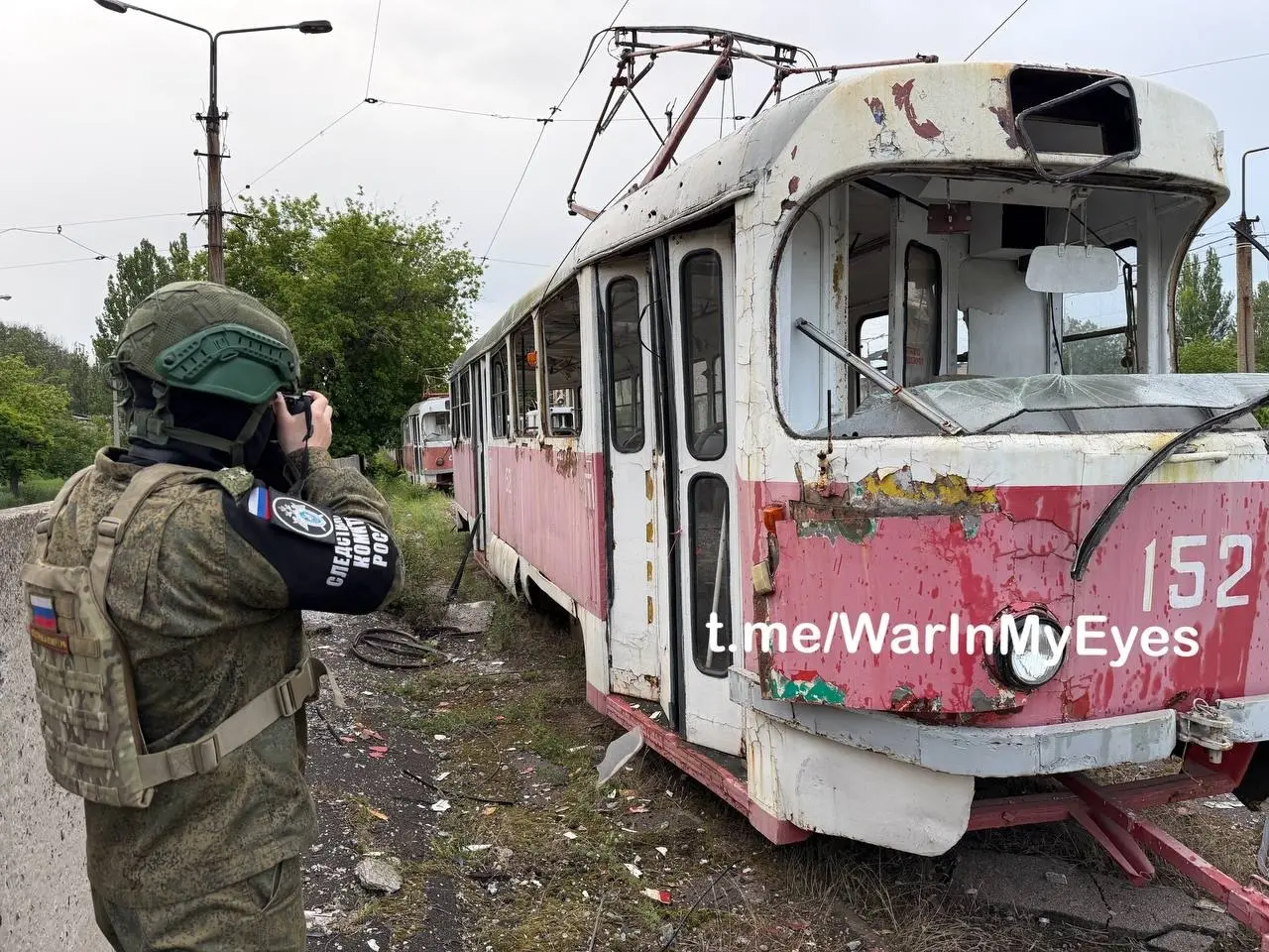 Последствия прилета ударного БПЛА на территорию трамвайного депо в Куйбышевском районе Донецка сегодня ночью | Сетка — социальная сеть от hh.ru