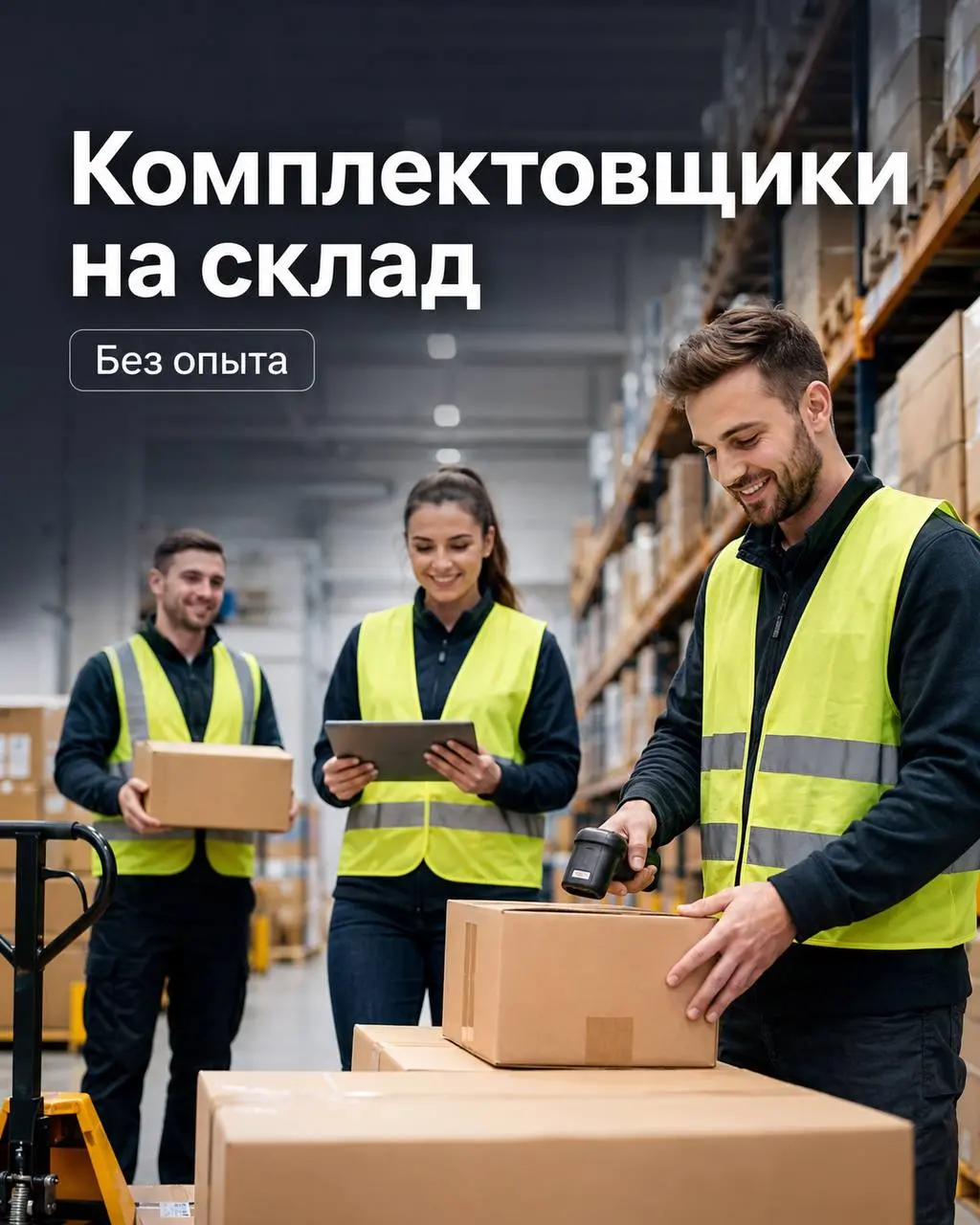 КОМПЛЕКТОВЩИК (ВАХТА)
3 500₽/смена - 7 500₽/смена
Прямой работодатель
• Московская область
• Логистика
• +79776436386
Полное описание вакансии размещено в Телеграм и Макс | Сетка — социальная сеть от hh.ru
