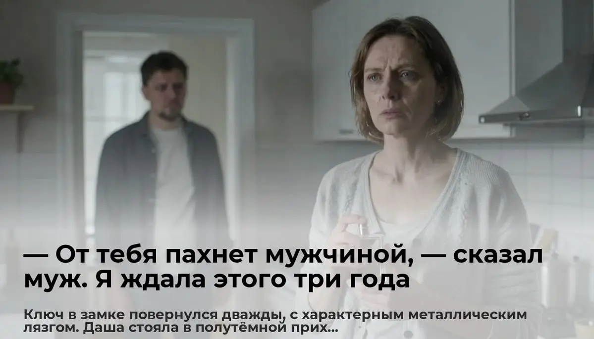 — От тебя пахнет мужчиной, — сказал муж. Я ждала этого три года
Ключ в замке повернулся дважды, с характерным металлическим лязгом | Сетка — социальная сеть от hh.ru