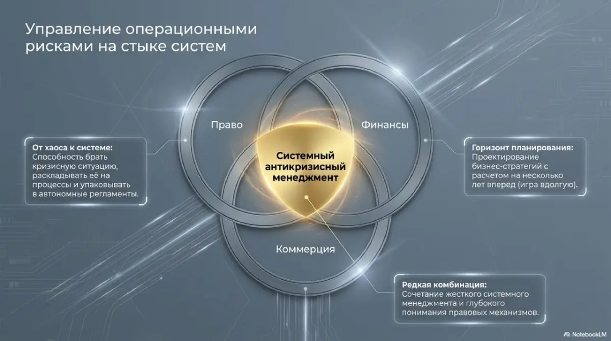 КЕЙС № 11: Антикризисное управление проблемными активами и защита собственности
Роль: Операционный директор (COO) Срок реализации: 4 года стратегического контроля и стабильного результата Стратегическ... | Сетка — социальная сеть от hh.ru