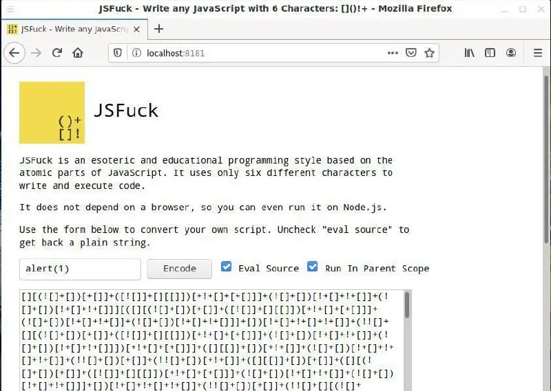JSFuck
#obfuscation #pentest
Инструмент для обфускации JavaScript кода. Он использует только шесть разных символов для написания и выполнения кода | Сетка — социальная сеть от hh.ru