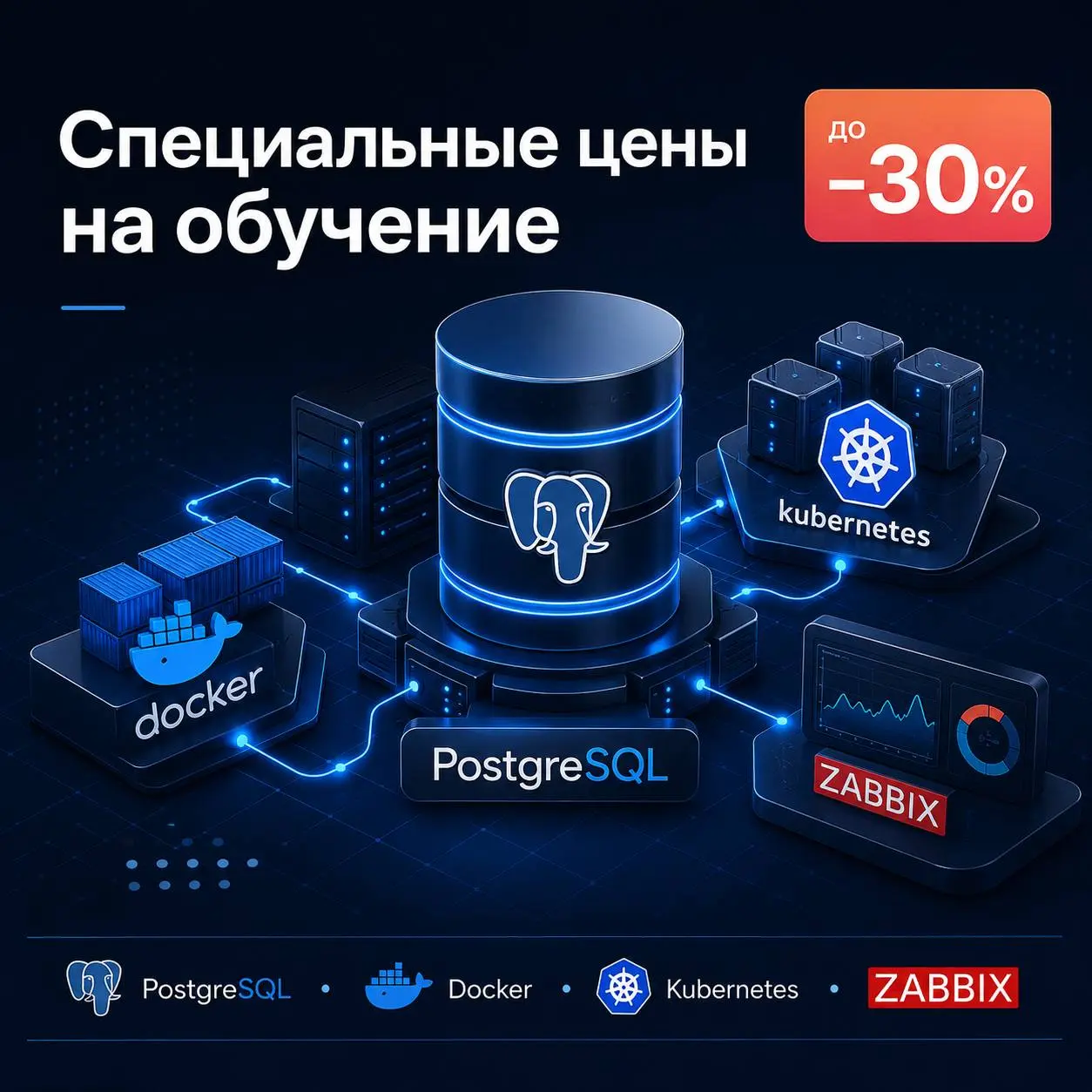 Специальные цены на обучение в УКЦ ФОРС:
PostgreSQL:
PP.16.DBA1 - Администрирование PostgreSQL 16. Базовый курс.
5-7 августа (скидка - 25%)
Стоимость 24 000, по акции 18 000.
Программа курса
PP.16 | Сетка — социальная сеть от hh.ru