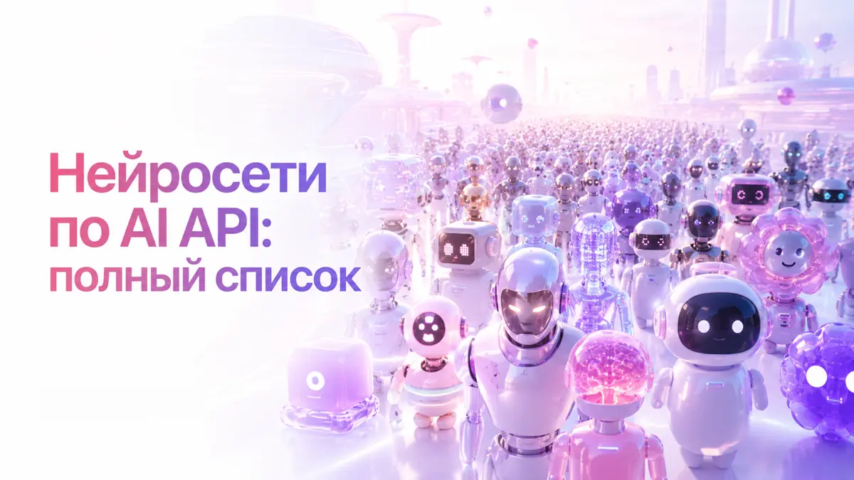 AI API: один ключ для 300+ нейросетей и оплата в рублях | Сетка — социальная сеть от hh.ru