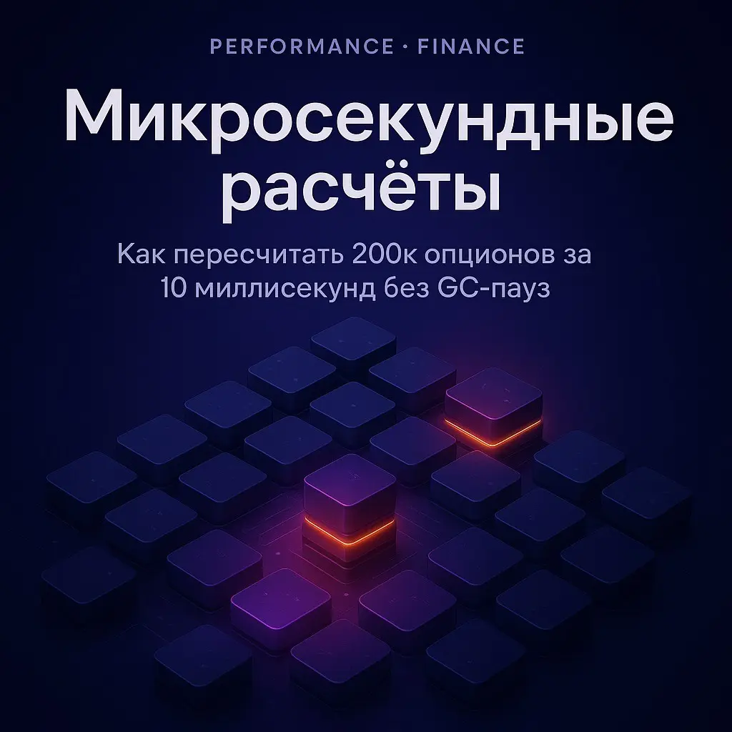 Оценка 200 тысяч опционов за 10 миллисекунд | Сетка — социальная сеть от hh.ru