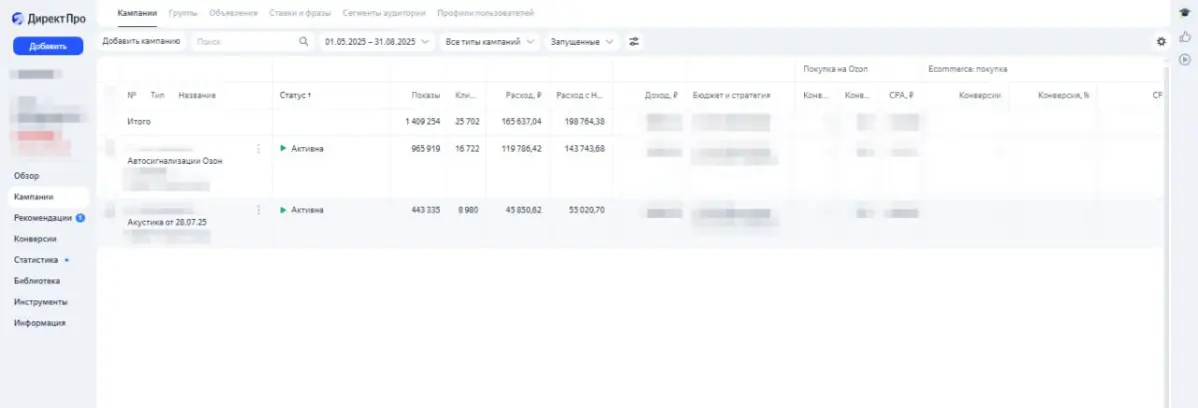 Кейс 8: Продажа автосигнализаций и автозвука на маркетплейсе Ozon ч/з рекламу в Яндекс Директ и Озон
Результат: чистая прибыль - 1 155 000 ₽
Раскрутка нового магазина с единичными заказами и без отзыв... | Сетка — социальная сеть от hh.ru