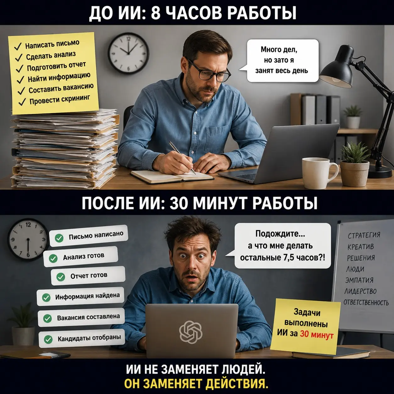 ИИ не заменит людей. Он сделает кое-что гораздо страшнее. | Сетка — социальная сеть от hh.ru