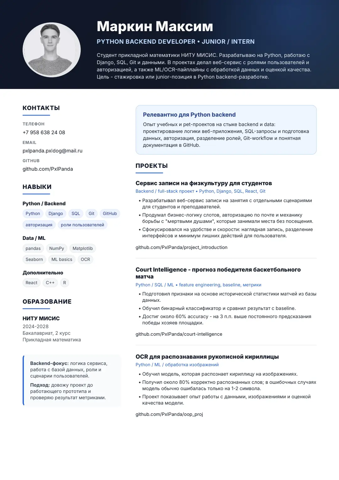 Network member avatar
