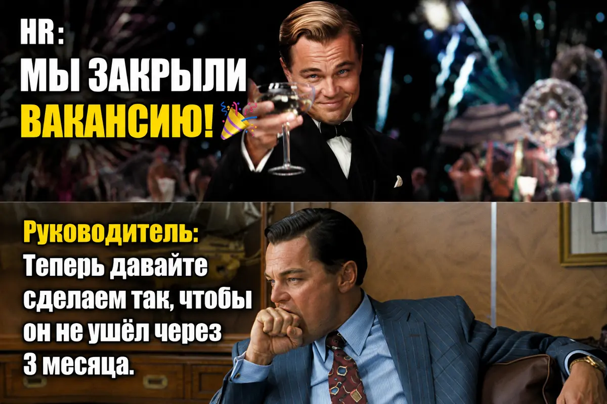 Сотрудники уходят не из той компании, в которую их наняли. | Сетка — социальная сеть от hh.ru