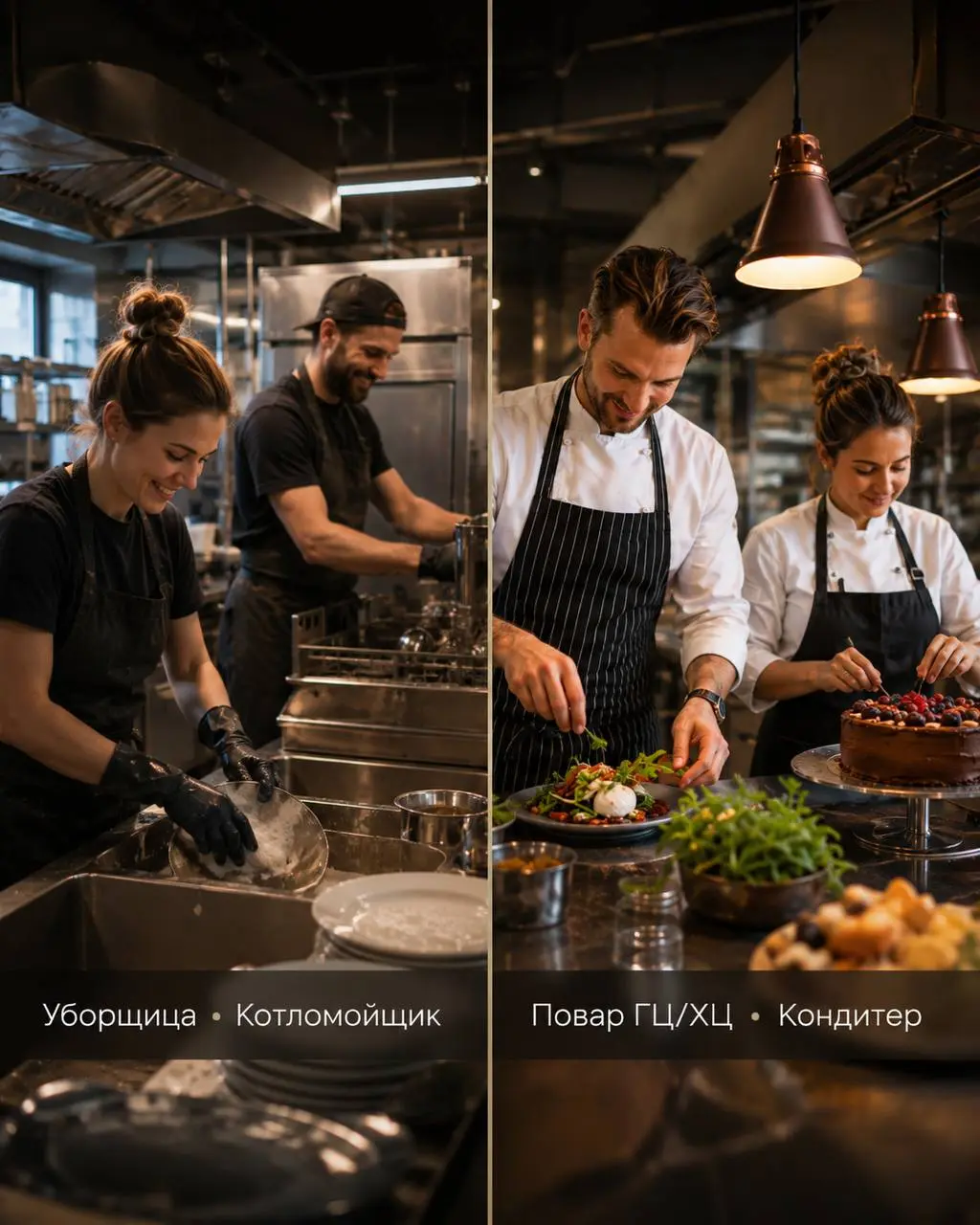 1️⃣УБОРЩИЦА - 4500₽/смена2️⃣КОТЛОМОЙЩИК - 4500₽/смена3️⃣ПОВАР ГЦ - 6000₽/смена4️⃣ПОВАР ХЦ - 6000₽/смена5️⃣КОНДИТЕР - 6000₽/смена
ресторан
• Москва, м | Сетка — социальная сеть от hh.ru