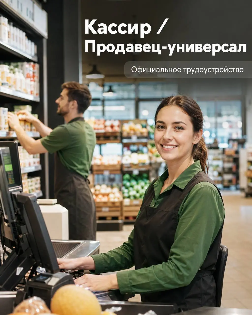1️⃣КАССИР,
2️⃣ПРОДАВЕЦ УНИВЕРСАЛ
От 90 000₽
Красное &Белое
• Москва, м. Алексеевская, Бабушкинская, Свиблово
• Розничная торговля
• +79266430853
Полное описание вакансии размещено в Телеграм и Макс | Сетка — социальная сеть от hh.ru