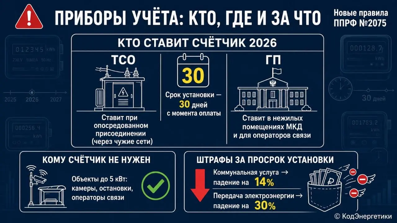 Кто, кому, за сколько и когда должен поставить счётчик ⚡️ | Сетка — социальная сеть от hh.ru