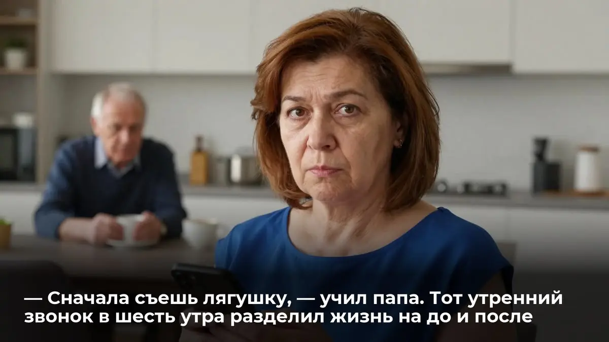— Сначала съешь лягушку, — учил папа. Тот утренний звонок в шесть утра разделил жизнь на до и после
Восемь лет я делала то, что ненавидела, — с самого утра. Папина наука | Сетка — социальная сеть от hh.ru