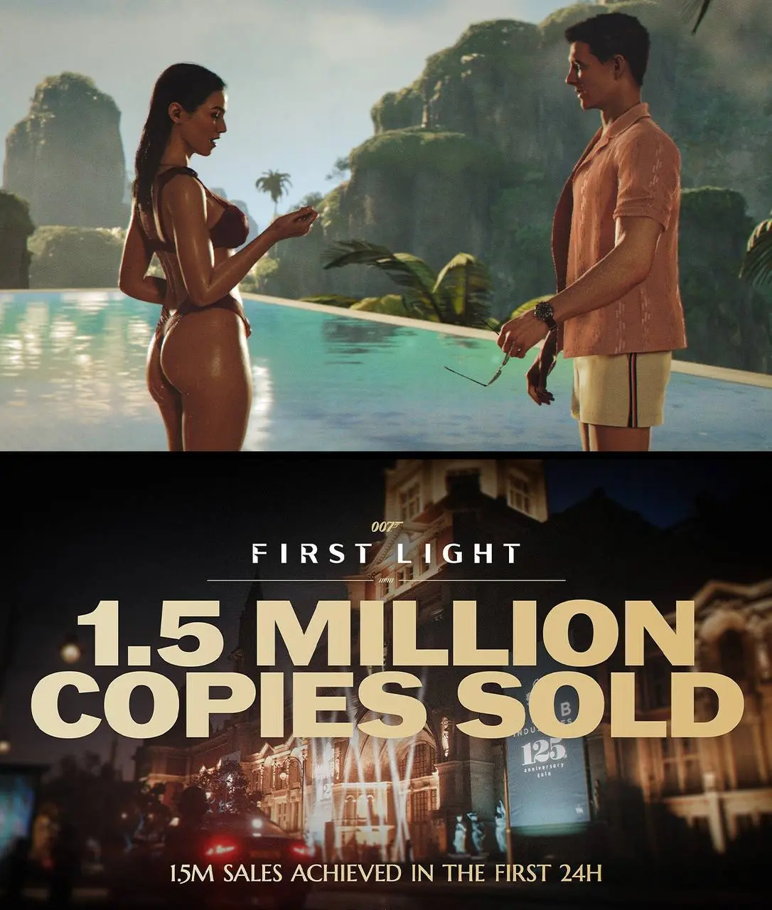 Студия IO Interactive, разработчик шпионского боевика 007 First Light, сообщила о продажах: тираж в 1,5 миллиона копий был распродан уже в первые 24 часа после полноценного релиза. | Сетка — социальная сеть от hh.ru