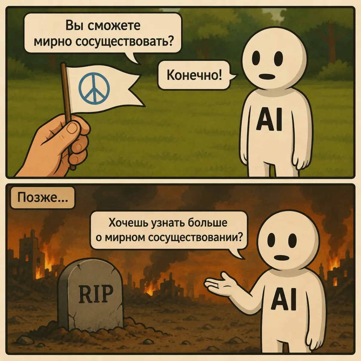 🤖 Эксперимент закончился поножовщиной | Сетка — социальная сеть от hh.ru