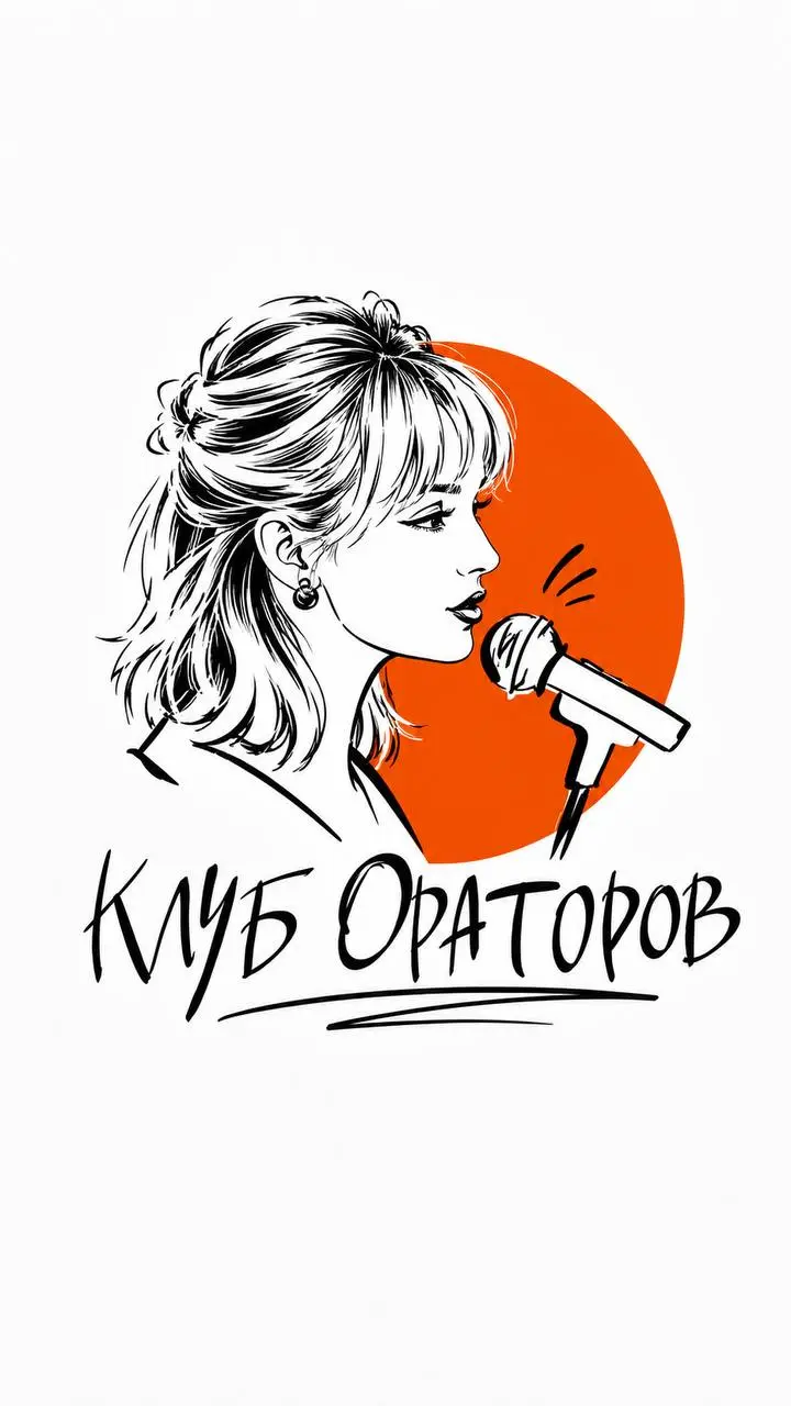 А вот ещё…
Попросила реализовать мою идею.
Как вы помните, на лого клуба ораторов мой профиль | Сетка — социальная сеть от hh.ru