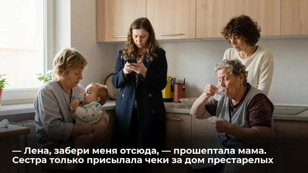 — Лена, забери меня отсюда, — прошептала мама. Сестра только присылала чеки за дом престарелых
Мама позвонила мне в марте. Не Ольге — мне. Голос был тихий, немного виноватый | Сетка — социальная сеть от hh.ru