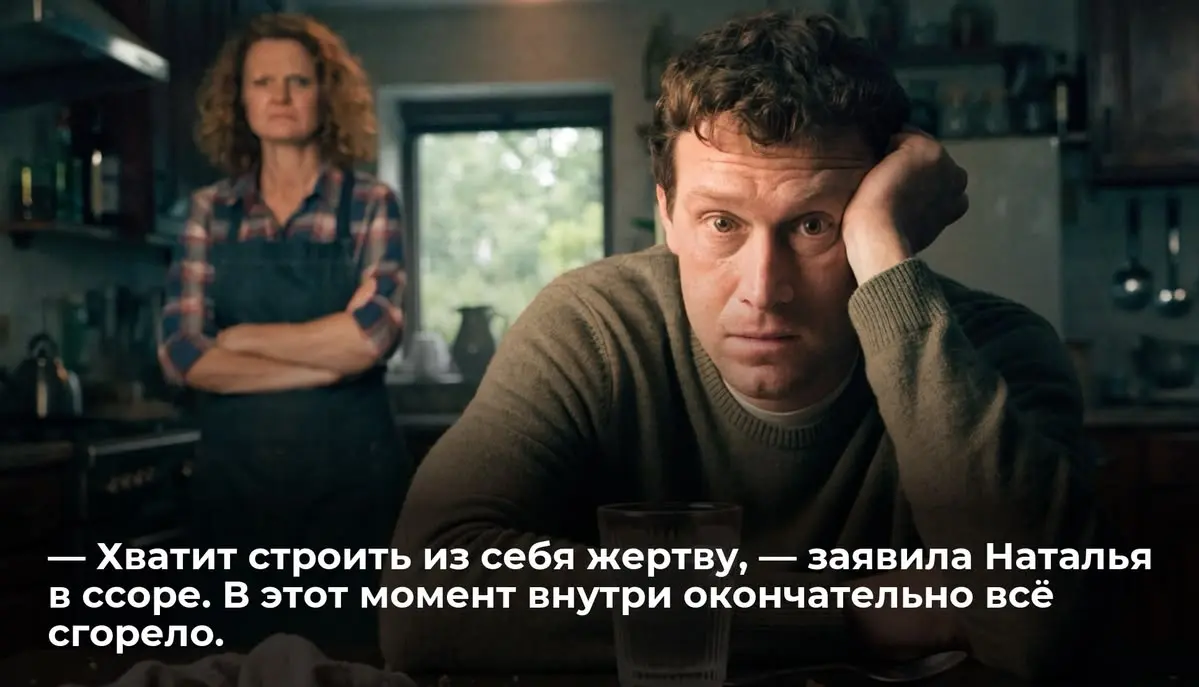 — Хватит строить из себя жертву, — заявила Наталья в ссоре. В этот момент внутри окончательно всё сг
Я почти не разговаривал три месяца. Нет, не то чтобы совсем молчал. Отвечал на вопросы | Сетка — социальная сеть от hh.ru