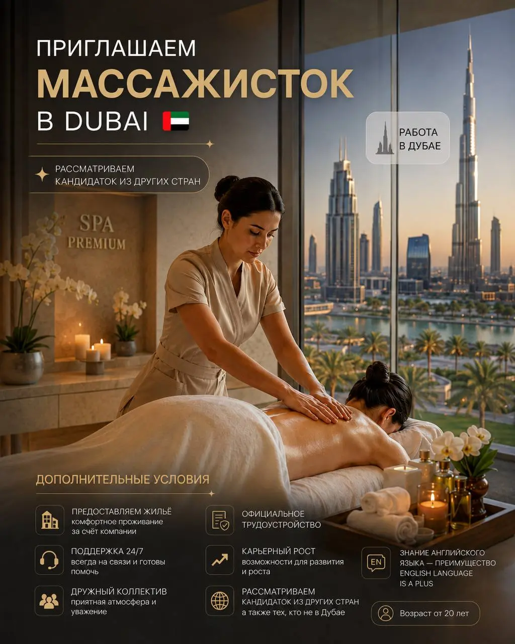 МАССАЖИСТКА
От 300 000₽
премиальный SPA-салон
• Dubai, UAE
• Красота и wellness
• @spaadmin2029
Полное описание вакансии размещено в Телеграм и Макс. Переходите по ссылке в закрепленном сообщении | Сетка — социальная сеть от hh.ru