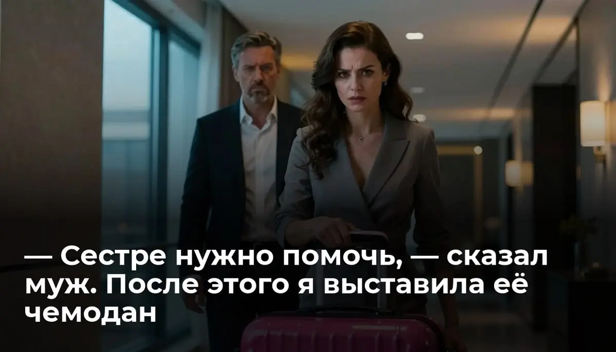 — Сестре нужно помочь, — сказал муж. После этого я выставила её чемодан
— Она поживёт у нас недельку, — Паша поставил знакомый розовый чемодан у порога. — Хозяин квартиры выгнал её одним днём | Сетка — социальная сеть от hh.ru