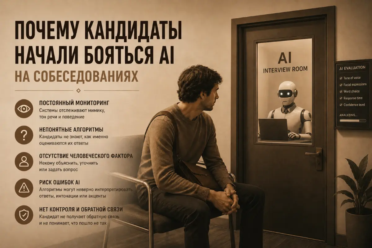 Почему кандидаты начали  бояться ИИ на собеседованиях | Сетка — социальная сеть от hh.ru