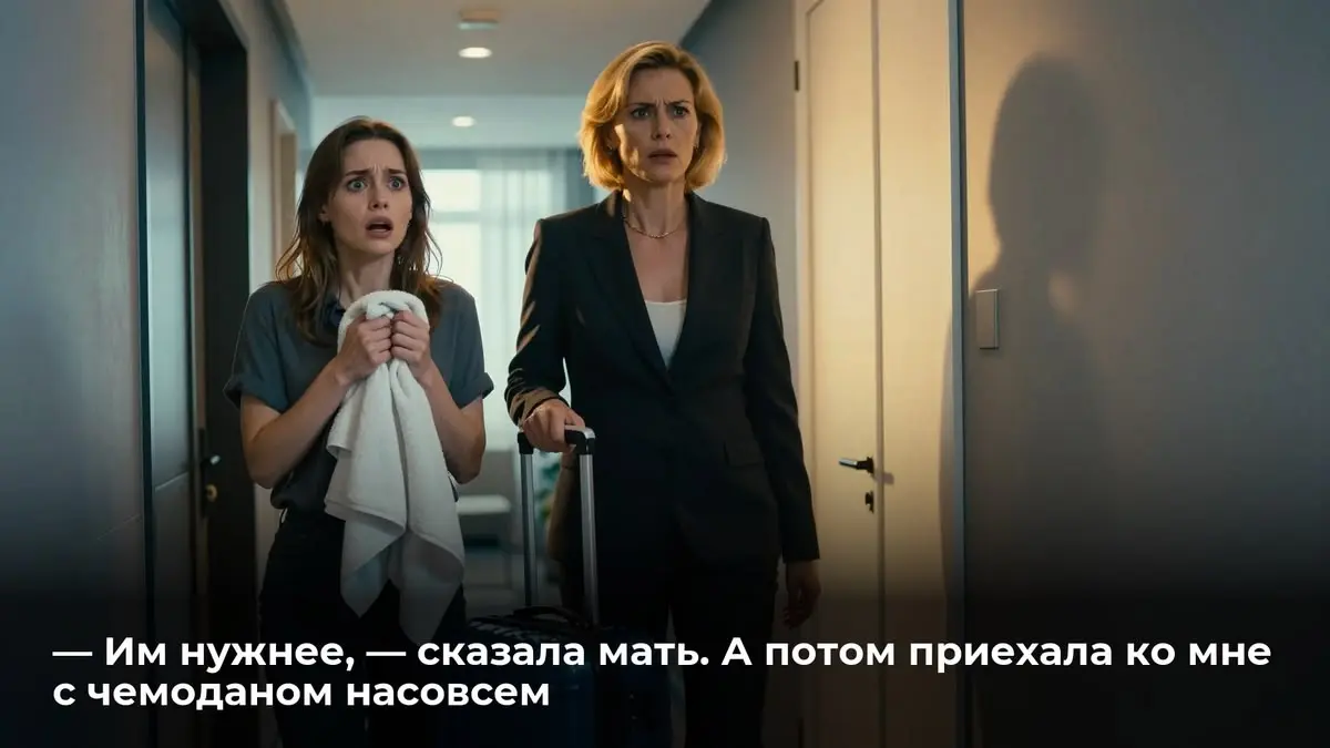 — Им нужнее, — сказала мать. А потом приехала ко мне с чемоданом насовсем
— Я насовсем, Даша. Вещи пока в коридоре брошу, потом разберём, — мать тяжело опустила на линолеум огромный синий чемодан | Сетка — социальная сеть от hh.ru