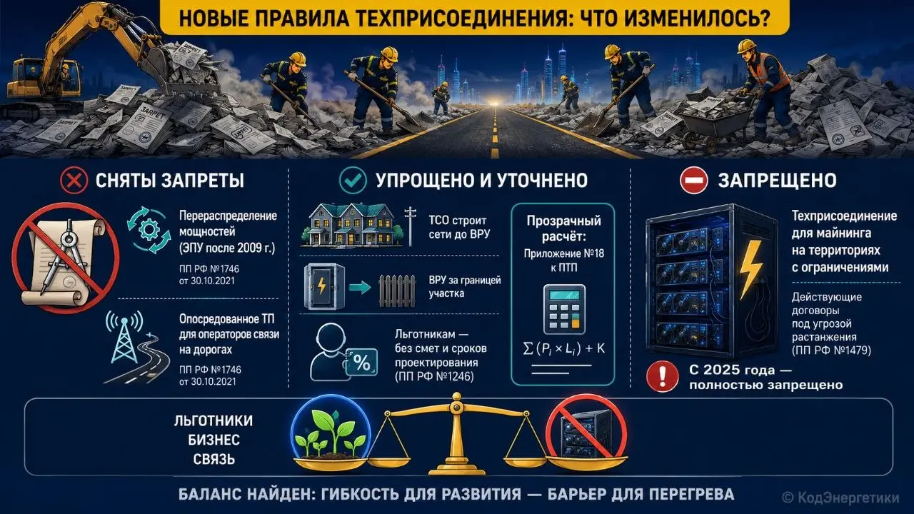 📜 Правительство меняет правила техприсоединения | Сетка — социальная сеть от hh.ru