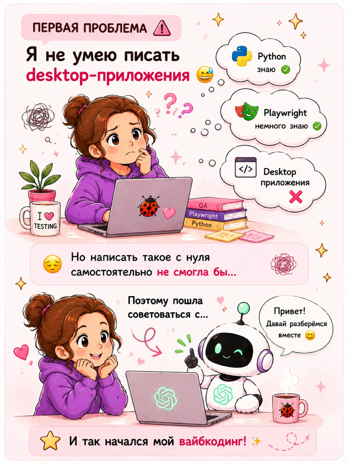 Как я написала свой QA-инструмент,  не умея писать код😅 | Сетка — социальная сеть от hh.ru