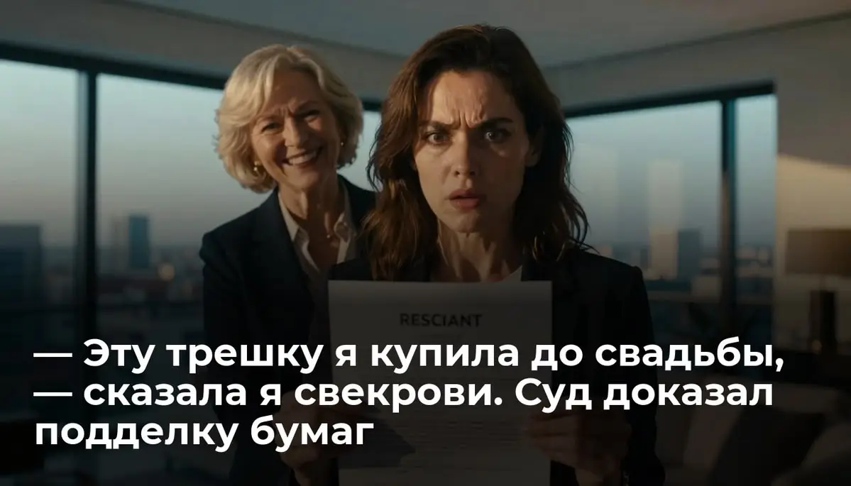 — Эту трешку я купила до свадьбы, — сказала я свекрови. Суд доказал подделку бумаг
Я расстегнула тугую молнию синей папки и вытащила чужой плотный лист. «Договор дарения одной второй доли квартиры.. | Сетка — социальная сеть от hh.ru