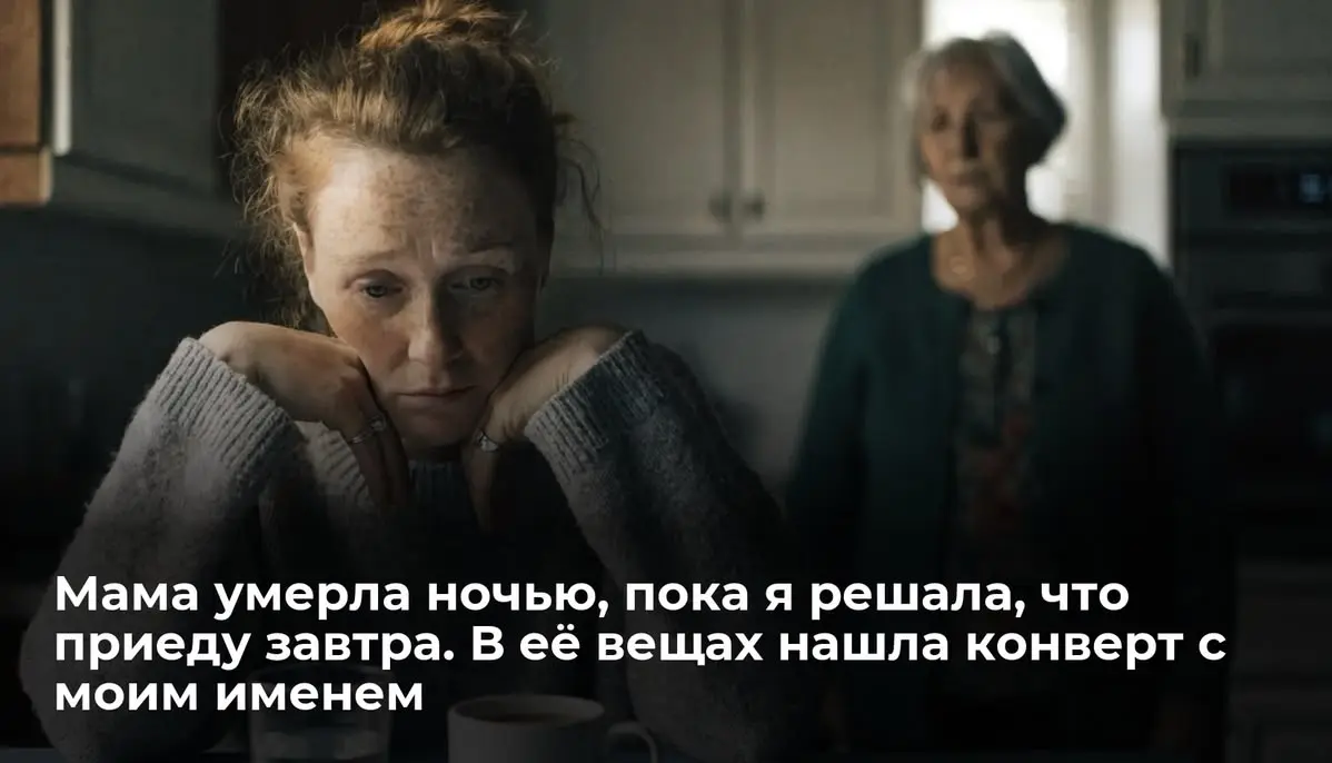 Мама умерла ночью, пока я решала, что приеду завтра. В её вещах нашла конверт с моим именем
Я не успела. Три слова | Сетка — социальная сеть от hh.ru