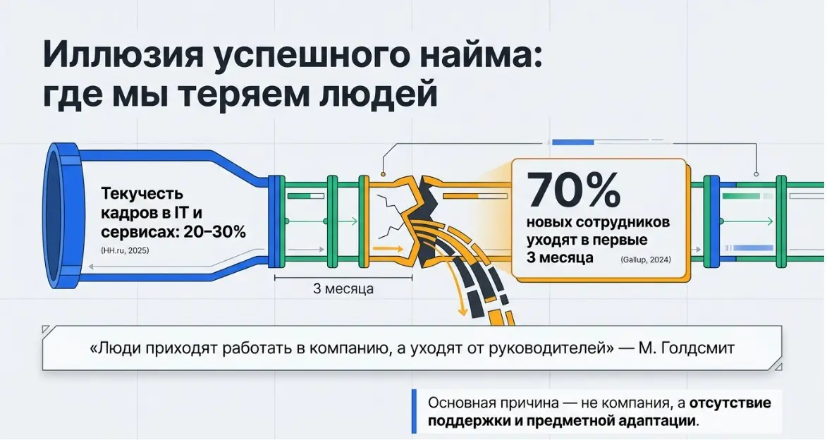 🚀 Стратегический онбординг 2.0: Как перестать терять сотруд | Сетка — социальная сеть от hh.ru