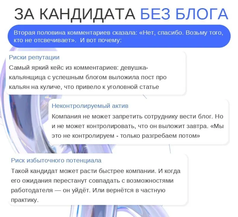 Экспертный блог -  плюс или риск-фактор при найме? | Сетка — социальная сеть от hh.ru