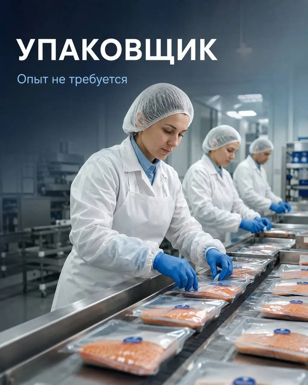 УПАКОВЩИК НА ПРОИЗВОДСТВО РЫБНОЙ ПРОДУКЦИИ (ВАХТА)
220 000₽ - 330 000₽
Индиго
• Люберцы, МО
• Упаковка и фасовка
• +79266880020
Полное описание вакансии размещено в Телеграм и Макс | Сетка — социальная сеть от hh.ru