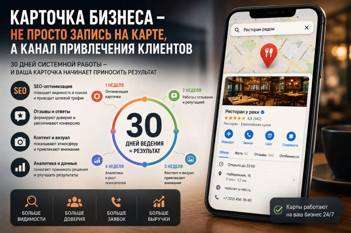 Яндекс карты - это полноценный канал привлечения клиентов. | Сетка — социальная сеть от hh.ru
